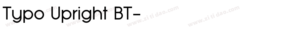 Typo Upright BT字体转换